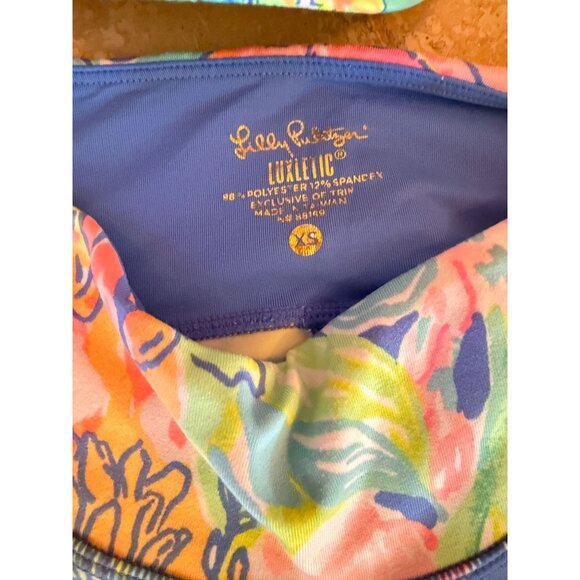 Lilly Pulitzer Luxletic Fara Weekender Leggings & Hat Bundle "Surf Gypsea"   Tro - Picture 2 of 5